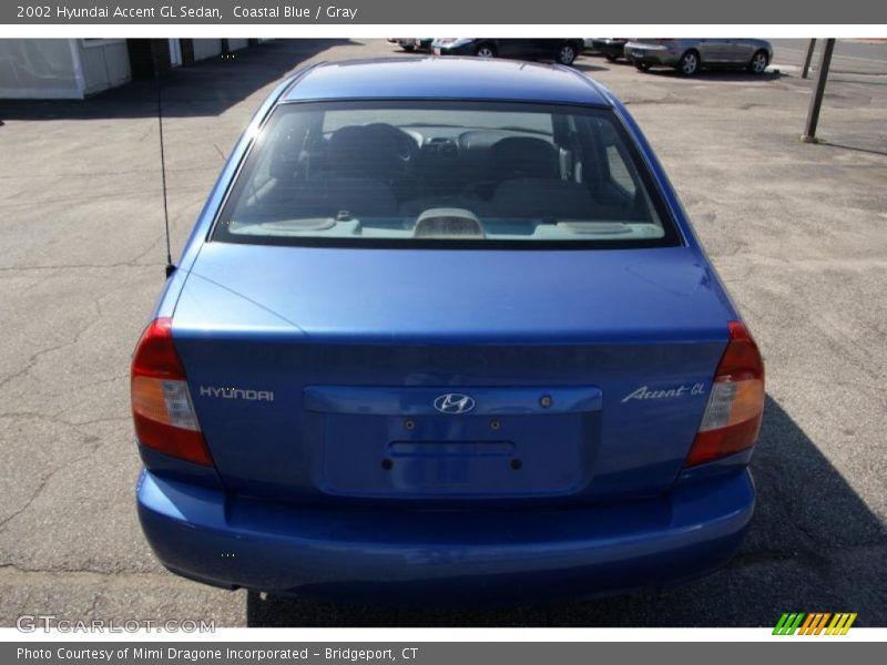 Coastal Blue / Gray 2002 Hyundai Accent GL Sedan