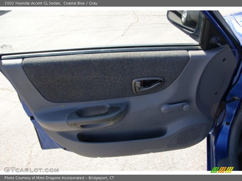Coastal Blue / Gray 2002 Hyundai Accent GL Sedan