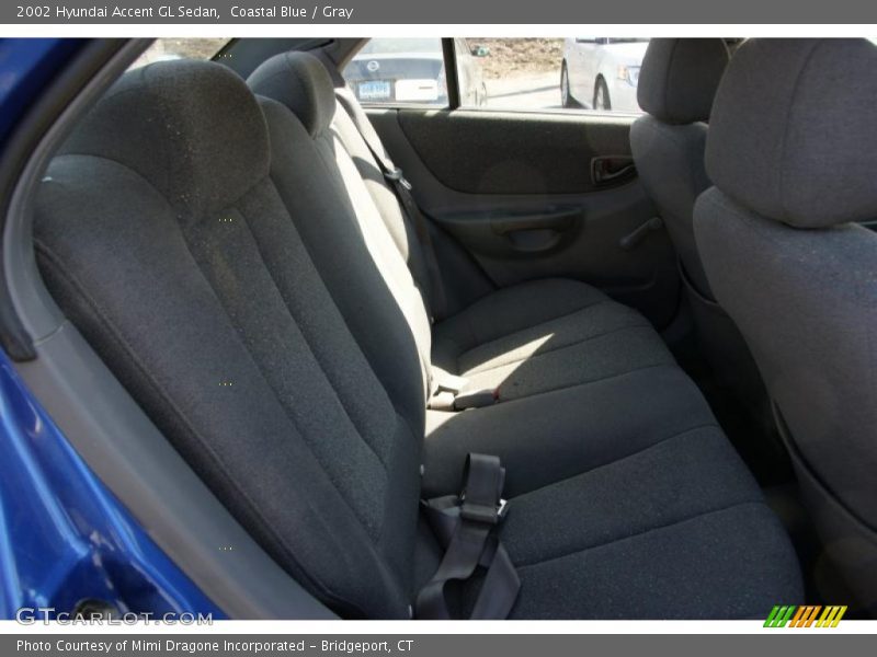 Coastal Blue / Gray 2002 Hyundai Accent GL Sedan