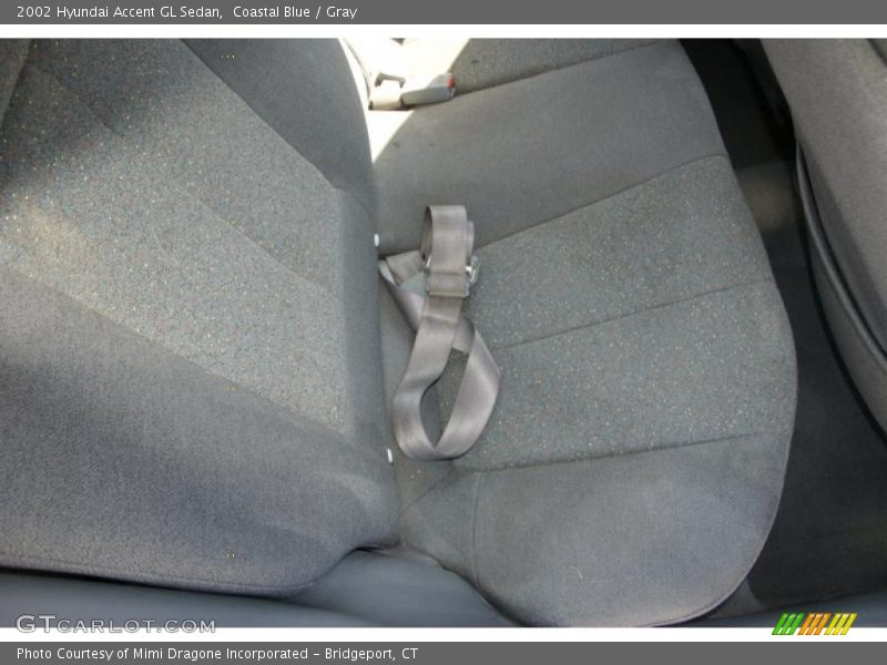 Coastal Blue / Gray 2002 Hyundai Accent GL Sedan