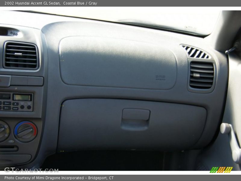 Coastal Blue / Gray 2002 Hyundai Accent GL Sedan