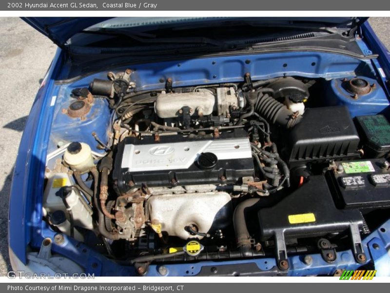  2002 Accent GL Sedan Engine - 1.6 Liter DOHC 16-Valve 4 Cylinder