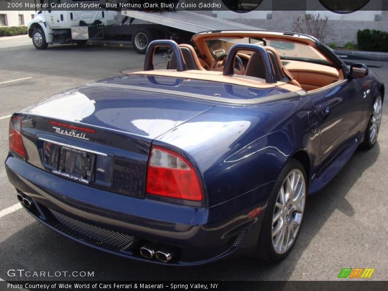 Blue Nettuno (Dark Blue) / Cuoio (Saddle) 2006 Maserati GranSport Spyder
