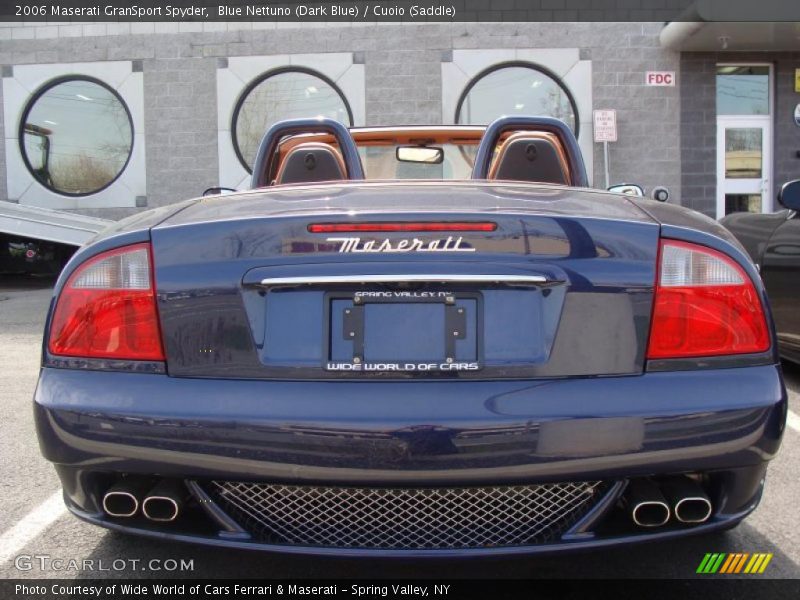 Blue Nettuno (Dark Blue) / Cuoio (Saddle) 2006 Maserati GranSport Spyder