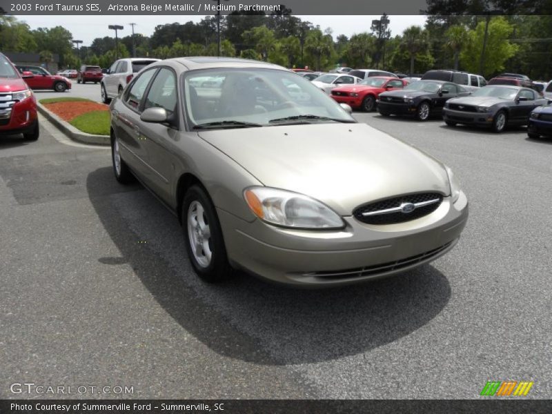 Arizona Beige Metallic / Medium Parchment 2003 Ford Taurus SES