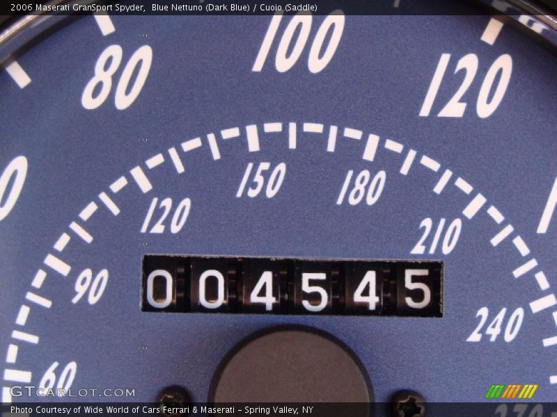 Blue Nettuno (Dark Blue) / Cuoio (Saddle) 2006 Maserati GranSport Spyder