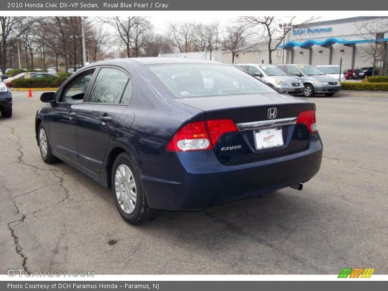 Royal Blue Pearl / Gray 2010 Honda Civic DX-VP Sedan