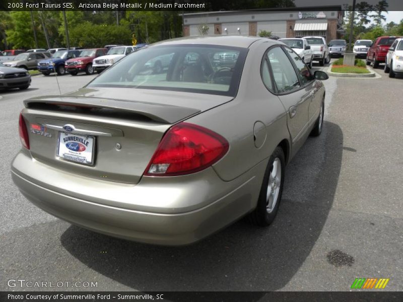 Arizona Beige Metallic / Medium Parchment 2003 Ford Taurus SES
