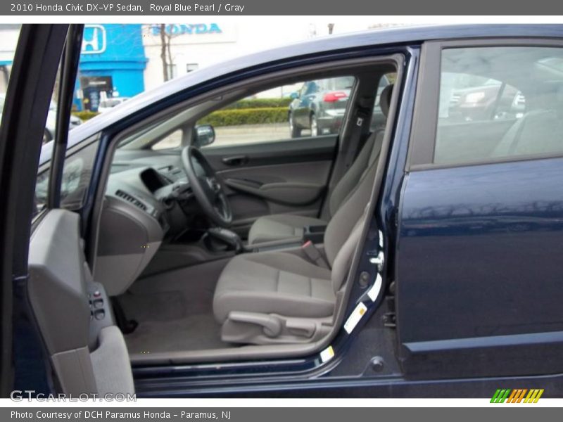 Royal Blue Pearl / Gray 2010 Honda Civic DX-VP Sedan