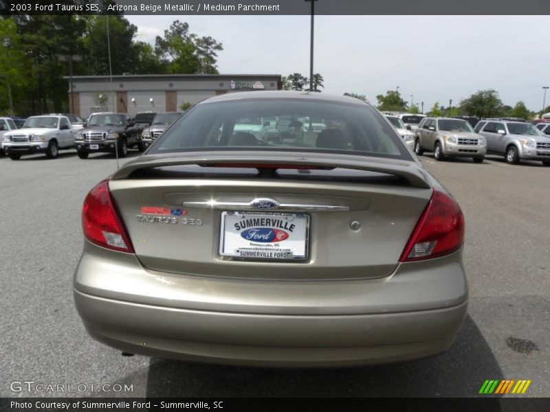 Arizona Beige Metallic / Medium Parchment 2003 Ford Taurus SES