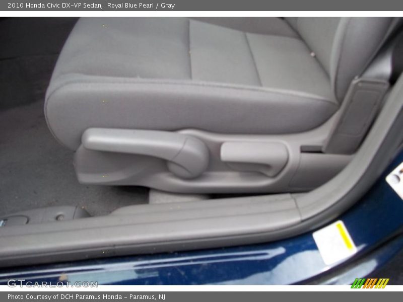 Royal Blue Pearl / Gray 2010 Honda Civic DX-VP Sedan