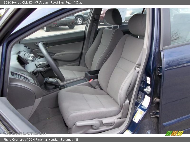  2010 Civic DX-VP Sedan Gray Interior