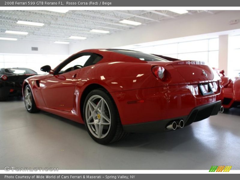 Rosso Corsa (Red) / Beige 2008 Ferrari 599 GTB Fiorano F1