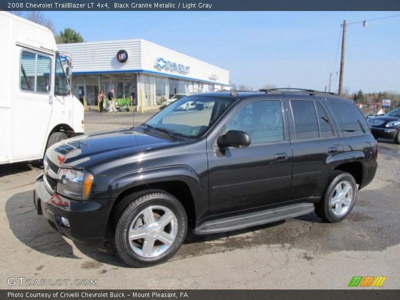 Black Granite Metallic / Light Gray 2008 Chevrolet TrailBlazer LT 4x4
