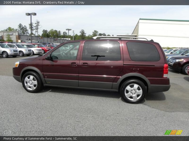 Cranberry Red Metallic / Gray 2006 Pontiac Montana SV6