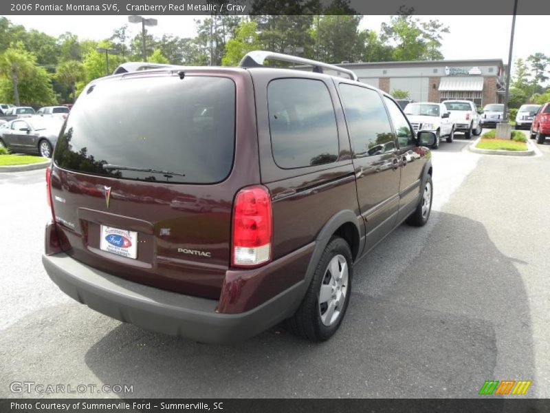 Cranberry Red Metallic / Gray 2006 Pontiac Montana SV6