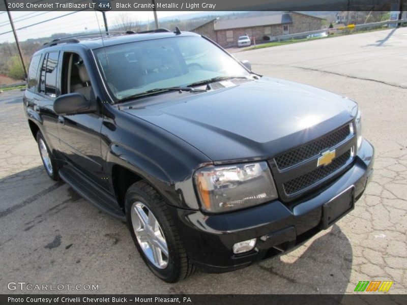 Black Granite Metallic / Light Gray 2008 Chevrolet TrailBlazer LT 4x4
