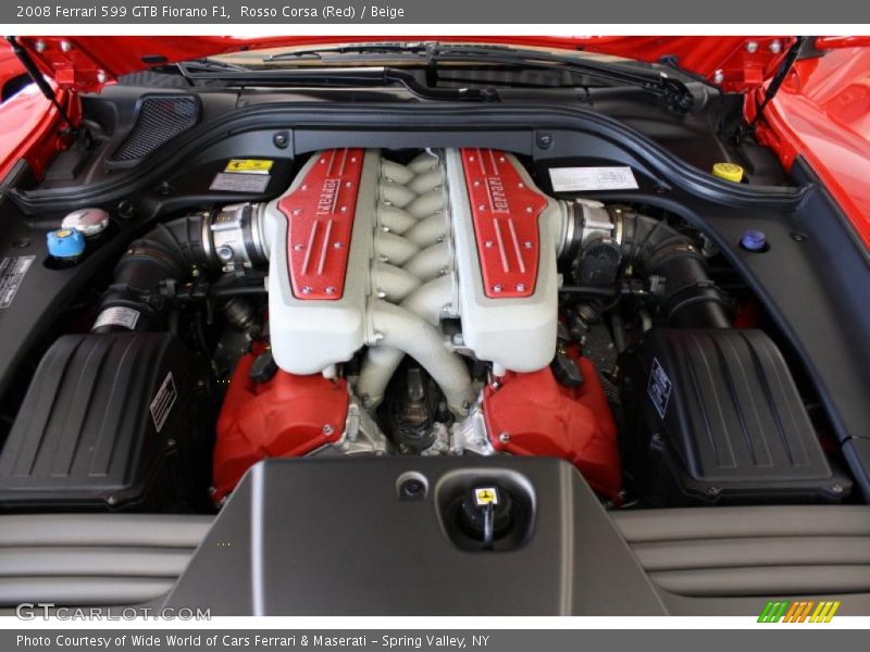  2008 599 GTB Fiorano F1 Engine - 6.0 Liter DOHC 48-Valve VVT V12