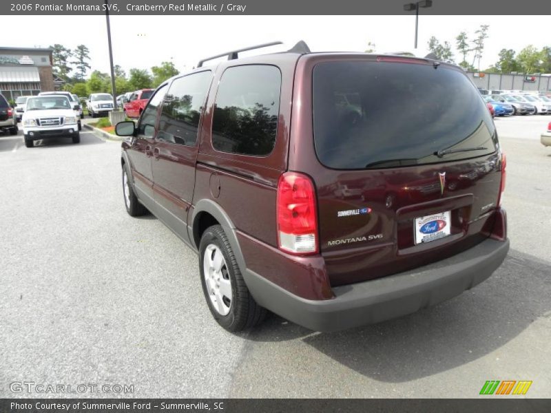 Cranberry Red Metallic / Gray 2006 Pontiac Montana SV6