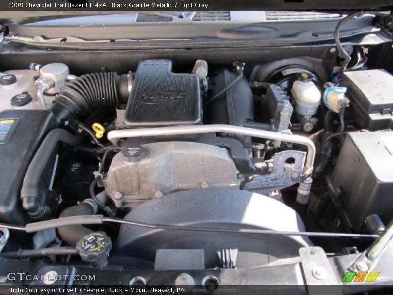 Black Granite Metallic / Light Gray 2008 Chevrolet TrailBlazer LT 4x4