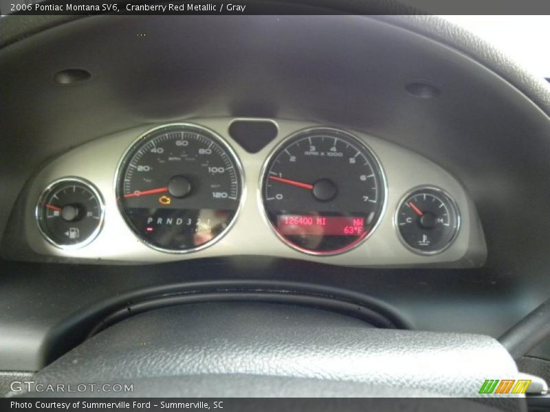 Cranberry Red Metallic / Gray 2006 Pontiac Montana SV6