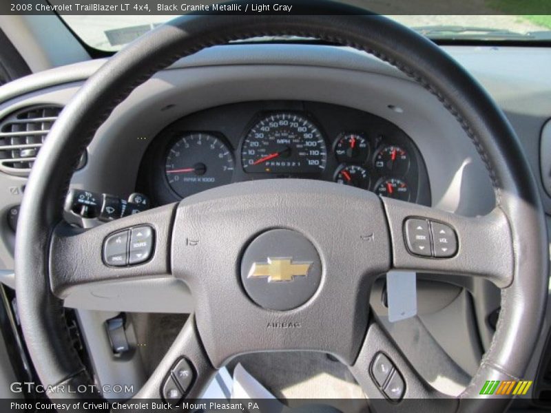 Black Granite Metallic / Light Gray 2008 Chevrolet TrailBlazer LT 4x4