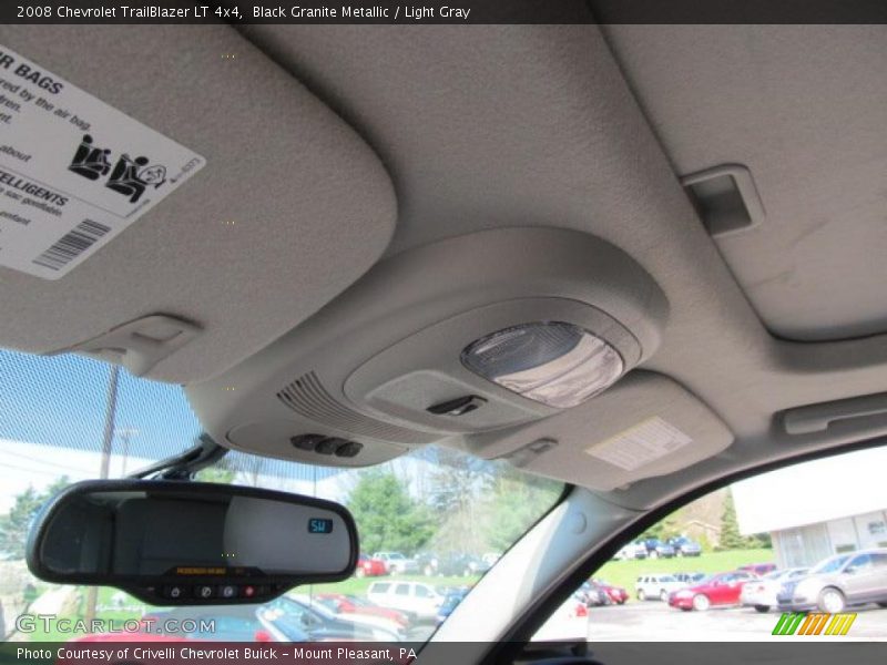 Black Granite Metallic / Light Gray 2008 Chevrolet TrailBlazer LT 4x4