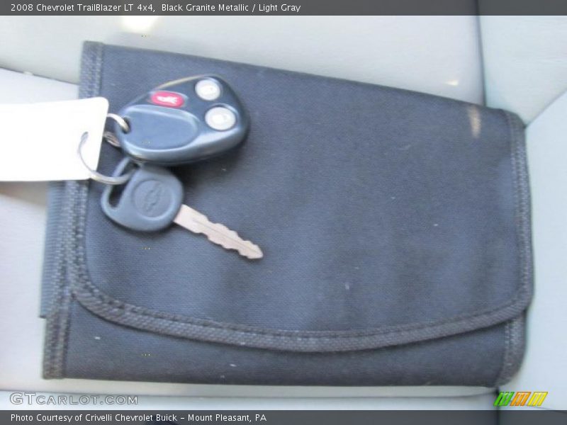 Black Granite Metallic / Light Gray 2008 Chevrolet TrailBlazer LT 4x4