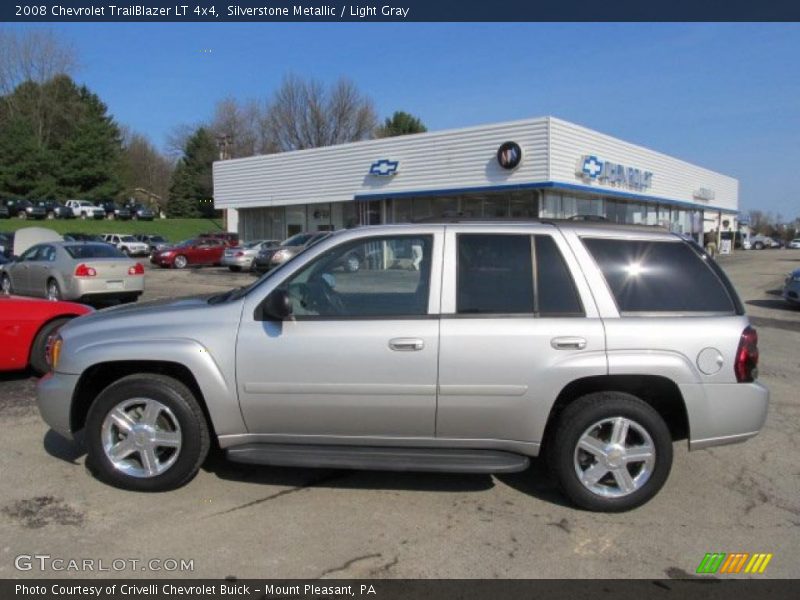Silverstone Metallic / Light Gray 2008 Chevrolet TrailBlazer LT 4x4
