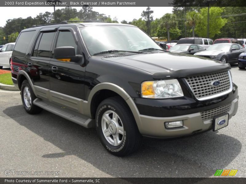 Black Clearcoat / Medium Parchment 2003 Ford Expedition Eddie Bauer