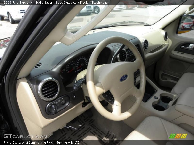Black Clearcoat / Medium Parchment 2003 Ford Expedition Eddie Bauer