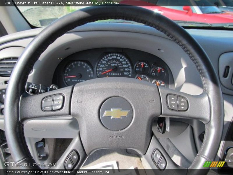 Silverstone Metallic / Light Gray 2008 Chevrolet TrailBlazer LT 4x4