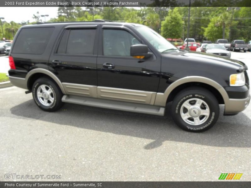 Black Clearcoat / Medium Parchment 2003 Ford Expedition Eddie Bauer