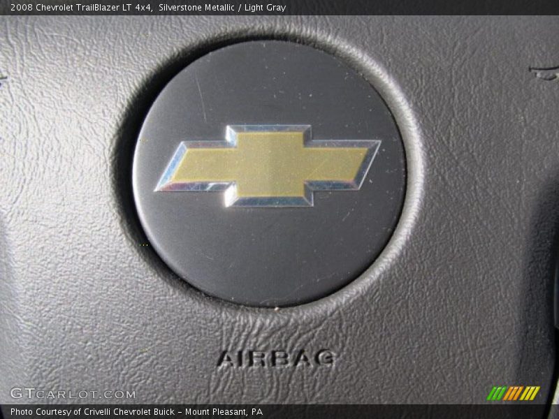 Silverstone Metallic / Light Gray 2008 Chevrolet TrailBlazer LT 4x4