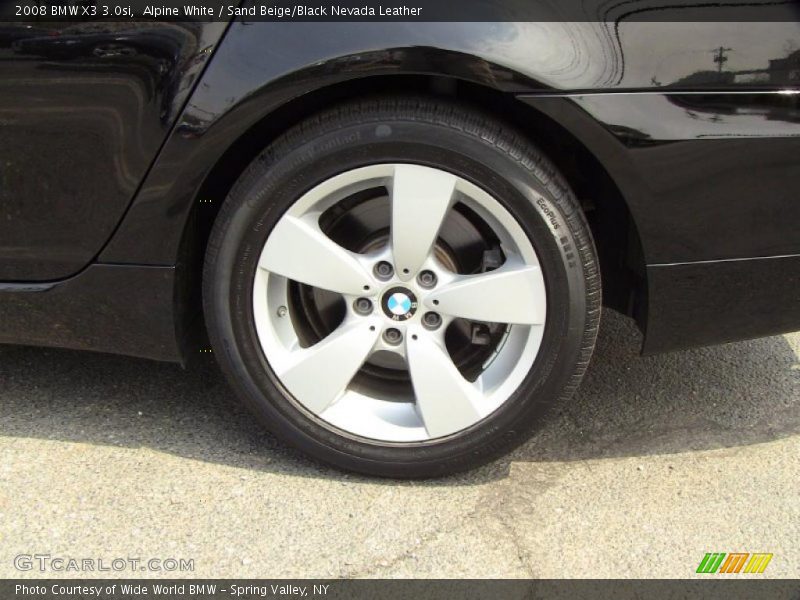 Alpine White / Sand Beige/Black Nevada Leather 2008 BMW X3 3.0si