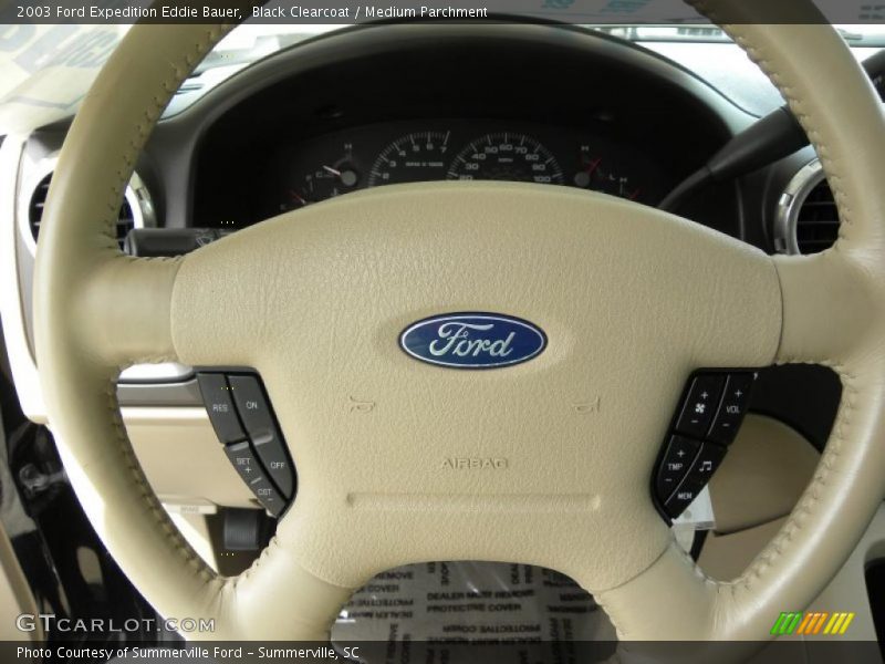 Black Clearcoat / Medium Parchment 2003 Ford Expedition Eddie Bauer