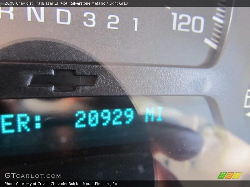 Silverstone Metallic / Light Gray 2008 Chevrolet TrailBlazer LT 4x4