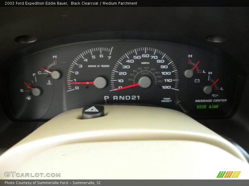 Black Clearcoat / Medium Parchment 2003 Ford Expedition Eddie Bauer