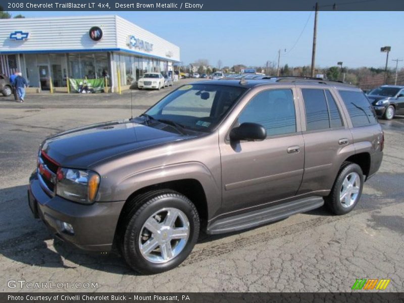 Desert Brown Metallic / Ebony 2008 Chevrolet TrailBlazer LT 4x4