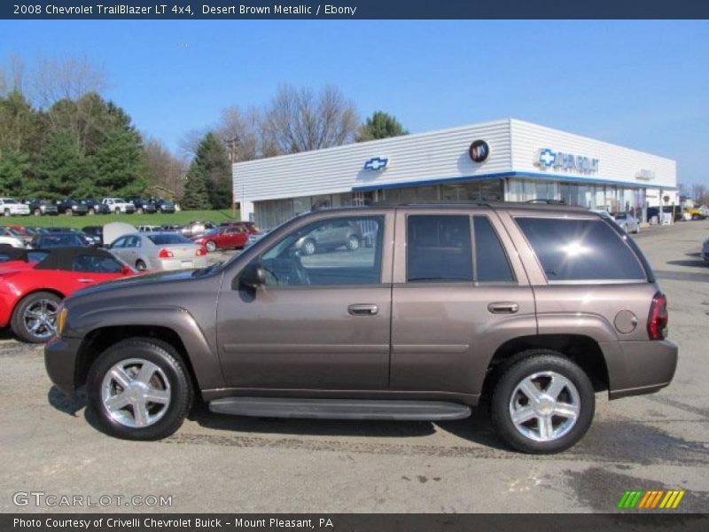 Desert Brown Metallic / Ebony 2008 Chevrolet TrailBlazer LT 4x4