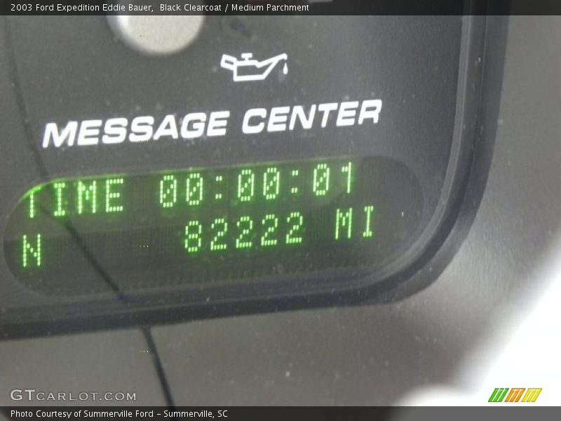 Black Clearcoat / Medium Parchment 2003 Ford Expedition Eddie Bauer