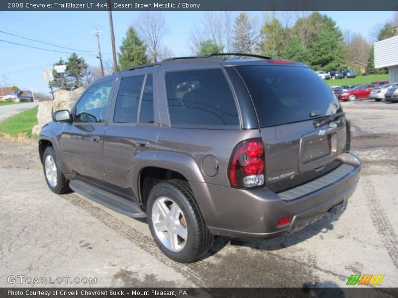 Desert Brown Metallic / Ebony 2008 Chevrolet TrailBlazer LT 4x4