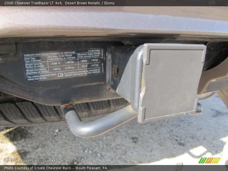 Desert Brown Metallic / Ebony 2008 Chevrolet TrailBlazer LT 4x4