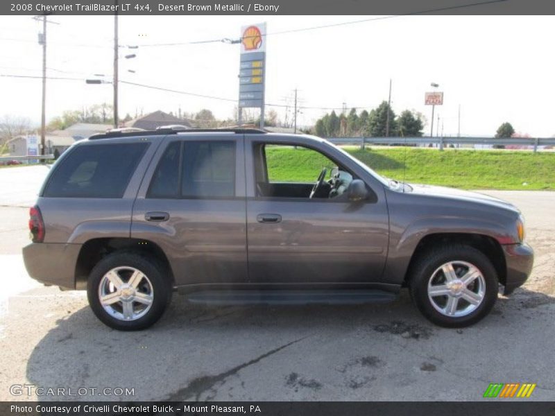 Desert Brown Metallic / Ebony 2008 Chevrolet TrailBlazer LT 4x4