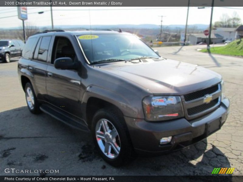 Desert Brown Metallic / Ebony 2008 Chevrolet TrailBlazer LT 4x4