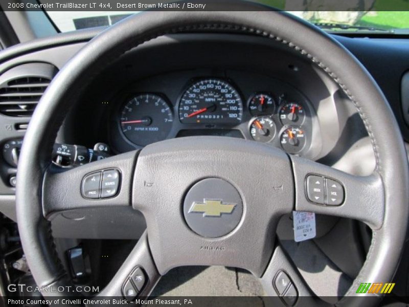 Desert Brown Metallic / Ebony 2008 Chevrolet TrailBlazer LT 4x4