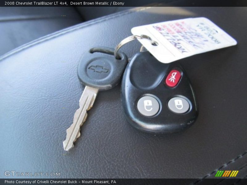 Desert Brown Metallic / Ebony 2008 Chevrolet TrailBlazer LT 4x4