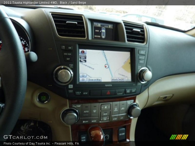 Black / Sand Beige 2011 Toyota Highlander Limited 4WD