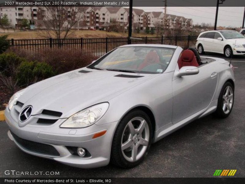Iridium Silver Metallic / Red 2007 Mercedes-Benz SLK 280 Roadster
