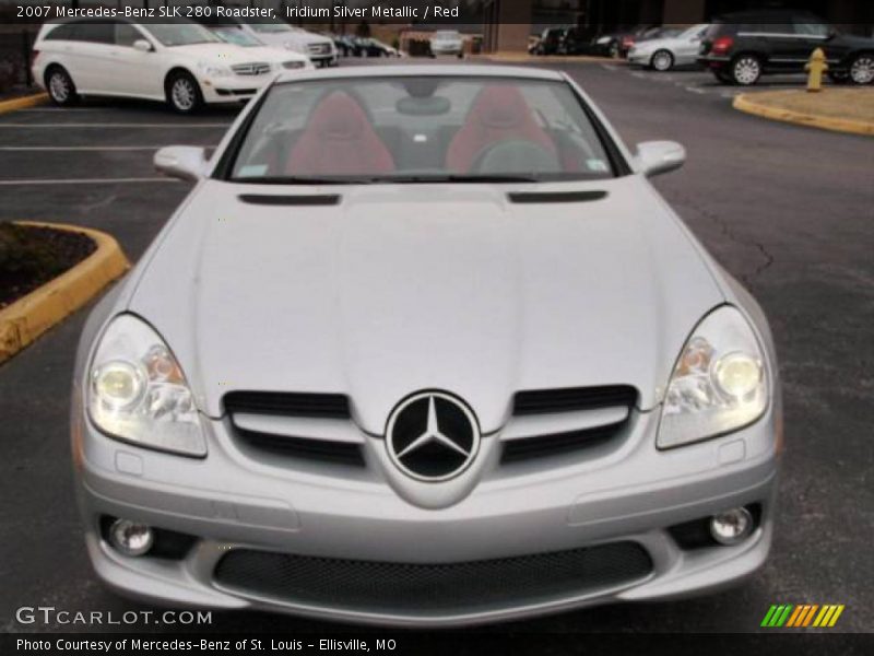 Iridium Silver Metallic / Red 2007 Mercedes-Benz SLK 280 Roadster